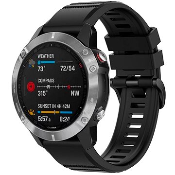 

FIXED Silicone Strap pro Garmin QuickFit 22mm černý