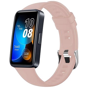 

FIXED Silicone Strap pro Huawei Band 8/9/10 růžový