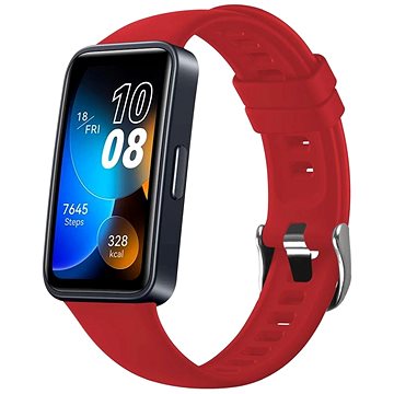 

FIXED Silicone Strap pro Huawei Band 8/9/10 červený