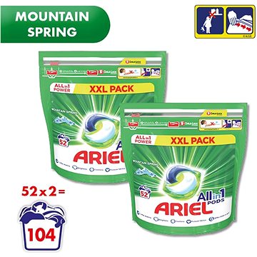 ARIEL Mountain Spring 2× 52 ks - Kapsle na praní