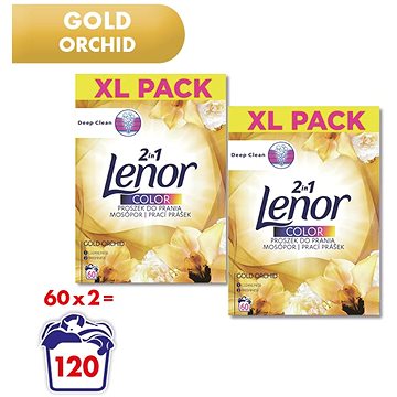 LENOR Gold Color 2× 3,9 kg (120 praní) - Prací prášek