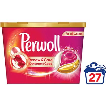 Perwoll Renew & Care Caps Color, 27 praní - Kapsle na praní