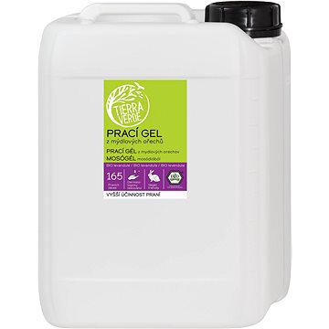 TIERRA VERDE prací gel z mýdlových ořechů s BIO levandulovou silicí  5 l (165 praní) - Eko prací gel