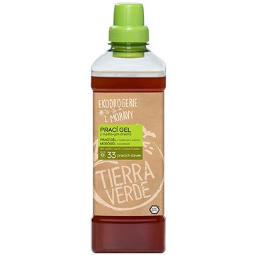 

TIERRA VERDE prací gel z mýdlových ořechů s BIO silicí vavřínu kubébového 1 l (33 praní)
