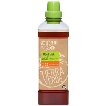 

TIERRA VERDE prací gel z mýdlových ořechů s BIO pomerančovou u silicí 1 l (33 praní)