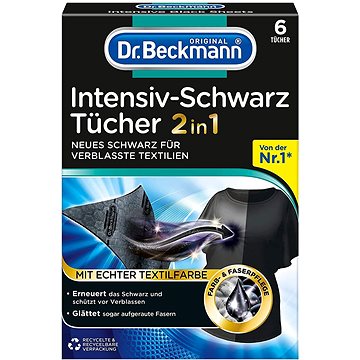 

DR. BECKMANN ubrousky na praní černá 2v1, 6 ks