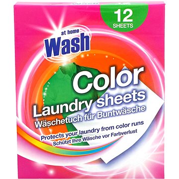 

AT HOME WASH ubrousky do pračky Color 12 ks