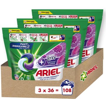 

ARIEL+ Touch of Lenor Amethyst 108 ks