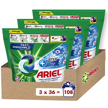 

ARIEL+ Touch of Lenor Fresh Air 108 ks