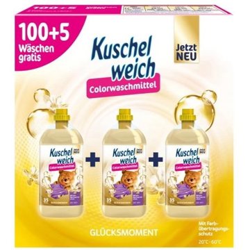 

KUSCHELWEICH Glücksmoment 3 × 1,925 l (105 praní)