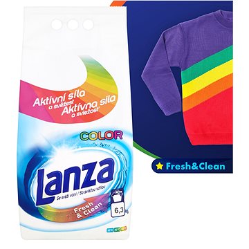 LANZA Fresh&Clean Color 6,3 kg (90 praní) - Prací prášek