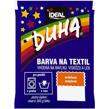 

DUHA barva na textil oranžová 15 g