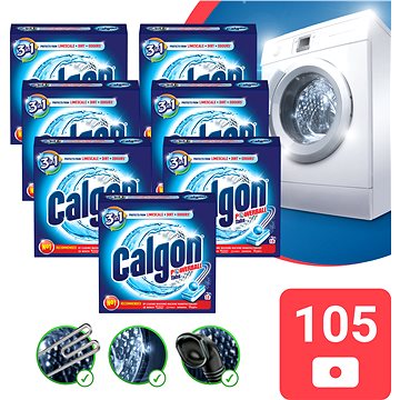 CALGON Tabs 105 ks - Čistič pračky
