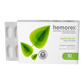 

Hemorex přírodní čípky na hemoroidy 10 ks