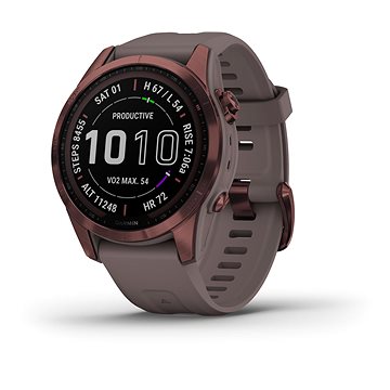 

Garmin Fenix 7S PRO Sapphire Solar Dark Bronze Titanium/Shale Gray Band