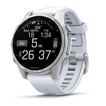 

Garmin Fenix 8 43mm AMOLED Silver/Whitestone Band