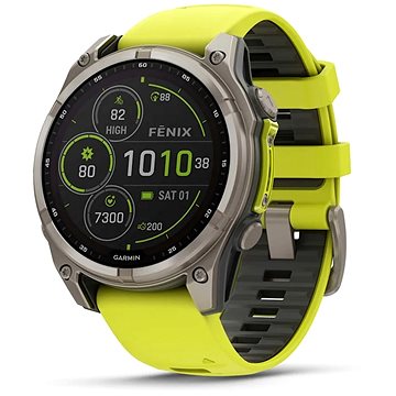 

Garmin Fenix 8 47mm Sapphire Solar Titanium Yellow/Graphite Band
