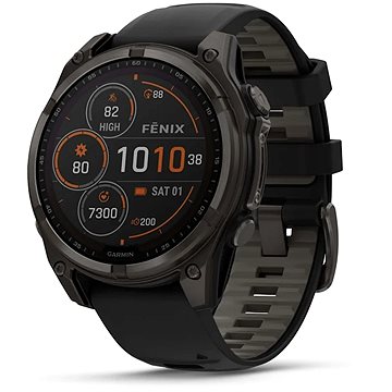 

Garmin Fenix 8 47mm Sapphire Solar Titanium Black/Pebble Grey Band