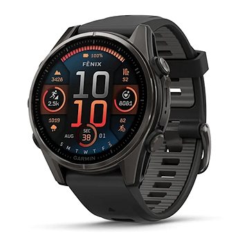 

Garmin Fenix 8 43mm AMOLED Sapphire Titanium Black/Pebble Grey Band