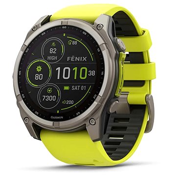 

Garmin Fenix 8 51mm Solar Sapphire Titanium Amp Yellow/Graphite