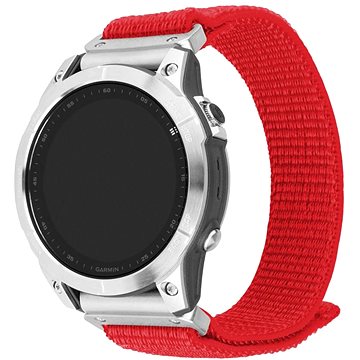 

FIXED Nylon Sporty Strap pro Garmin QuickFit 22mm červený