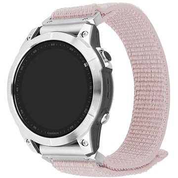 

FIXED Nylon Sporty Strap pro Garmin QuickFit 22mm růžově zlatý