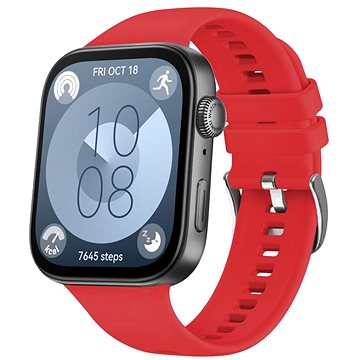 

FIXED Silicone Strap pro Huawei Watch FIT 3/4 červený