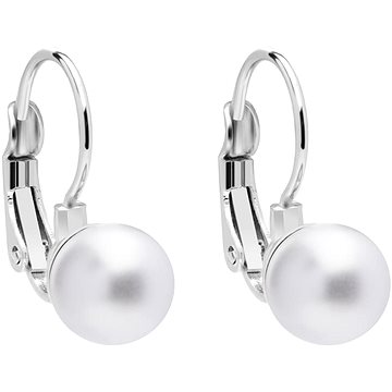 

Preciosa Perlové náušnice Silky Pearl s voskovými perlami Preciosa, bílý mat