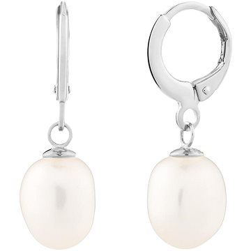 

Preciosa Stříbrné náušnice Pearl Heart s říční perlou Preciosa