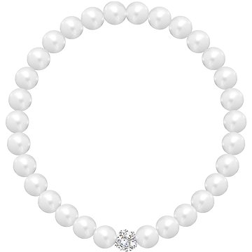 

Preciosa Perlový náramek Velvet Pearl s voskovými perlami Preciosa, bílý