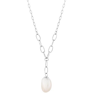 

Preciosa Stříbrný náhrdelník Pearl Heart s říční perlou Preciosa