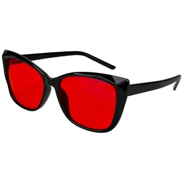 Uvtech Sleep-3W dámské stylové brýle blokující modré světlo, červené
