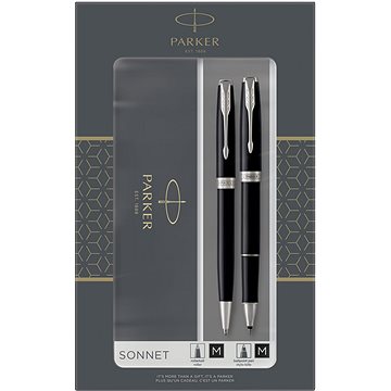 

PARKER Sonnet Matte Black CT Duo Set