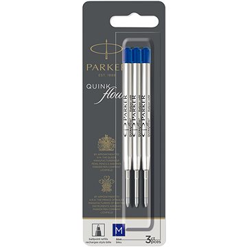 

PARKER QuinkFlow M, modrá - balení 3 ks