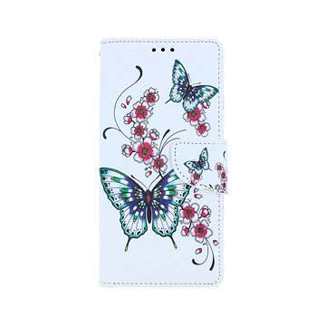 

TopQ Xiaomi Redmi Note 8 Pro knížkové Motýlci s květinou 54648
