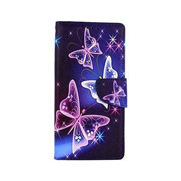 

TopQ Xiaomi Redmi 9 knížkový Modrý s motýlky 51052