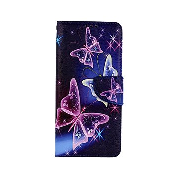 

TopQ Samsung A22 5G knížkové Modré s motýlky 60697
