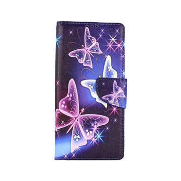

TopQ Xiaomi Redmi 9A knížkový Modrý s motýlky 51523