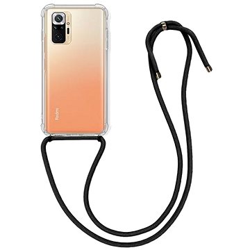 

TopQ Xiaomi Redmi Note 10 Pro silikon s černou šňůrkou průhledný 61224