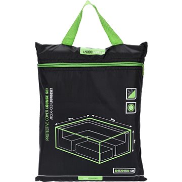 

PROGARDEN Obal na zahradní nábytek XL 300 x 200 x 80 cm, černý