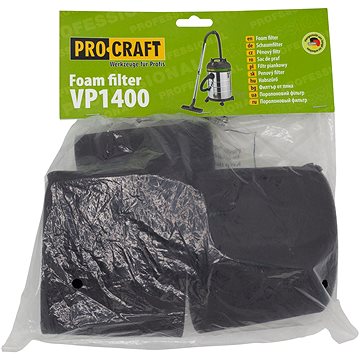 

Procraft Pěnový filtr pro průmyslový vysavač VP1400