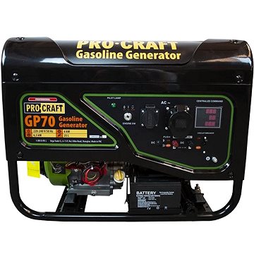 

PROCRAFT Elektrocentrála benzínová GP70
