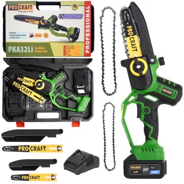 

PROCRAFT Řetězová pila jednoruční AKU 20V PKA32Li (1x4 Ah)