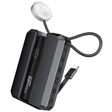 

PROMATE Neo 10 Apple Watch & USB-C 10000 mAh 30 W černá