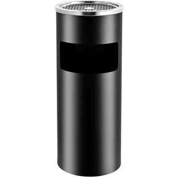 

Hotelový odpadkový koš s popelníkem 30 l ocel černá 51088