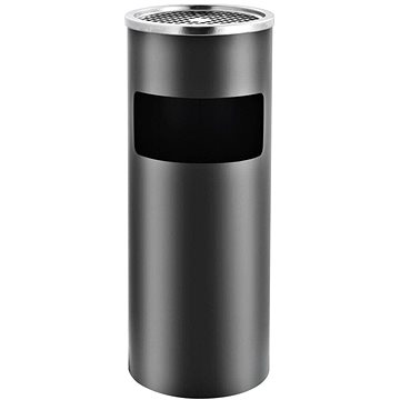 

Hotelový odpadkový koš s popelníkem 30 l ocel šedá 51089