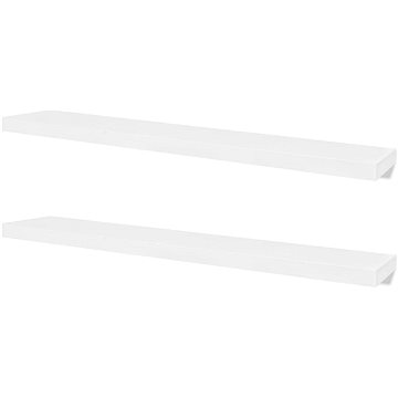 

Nástěnné police 4 ks bílé 120 cm 276000