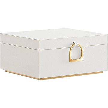 

SONGMICS Šperkovnice uzavíratelná bílá 20 × 24 × 11 cm