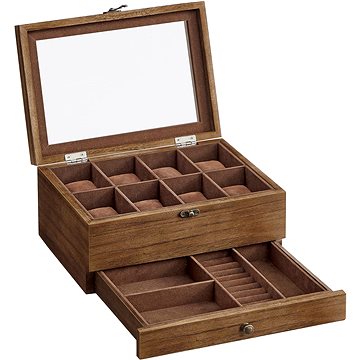 

Houseland Úložný box na hodinky Vrangle, hnědý