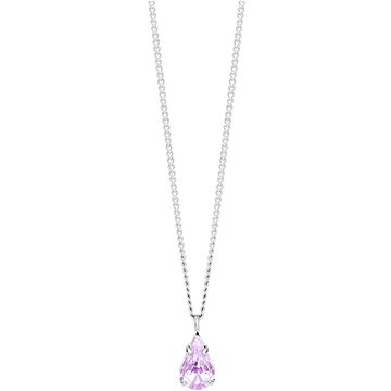 

Preciosa Bižuterní náhrdelník Sweet Drop, kapka s českým křišťálem Preciosa, violet